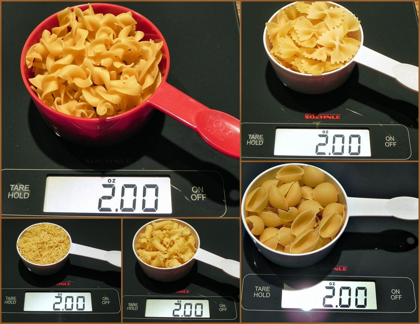The Iowa Housewife: Make It Yourself...Measuring Dry Pasta Cups In A Pound Of Pasta