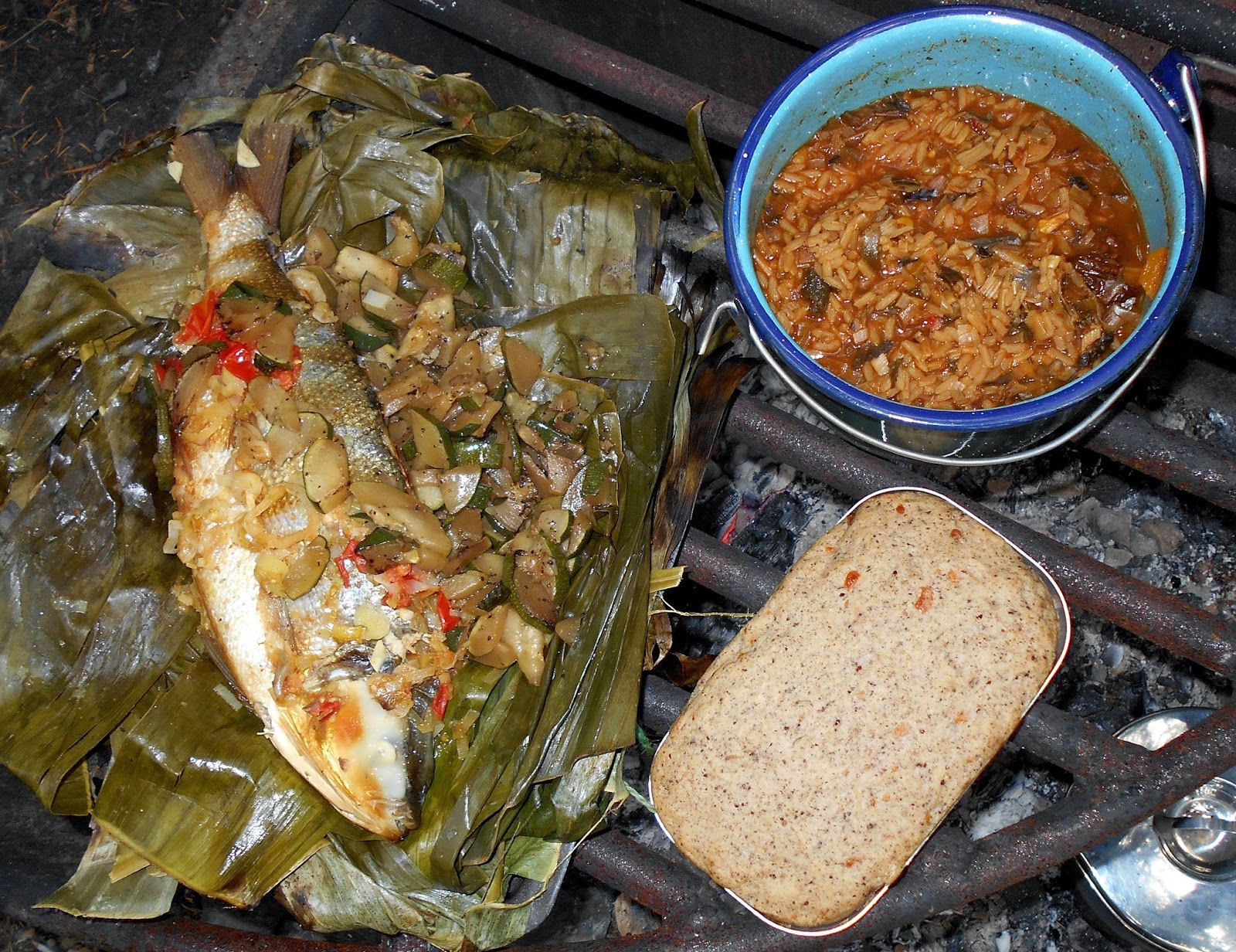Flitzy Phoebie Grilled Fish in Banana Leaf
