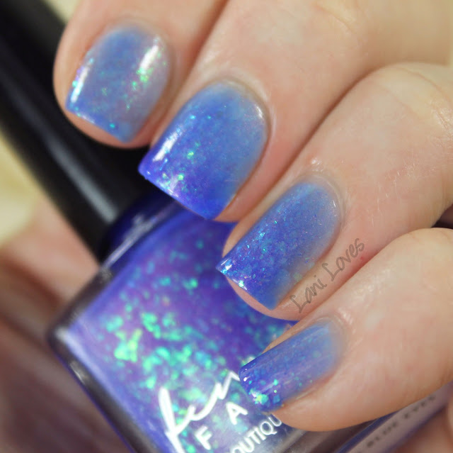 Femme Fatale Cosmetics Blue Within Blue Eyes nail polish swatches & review