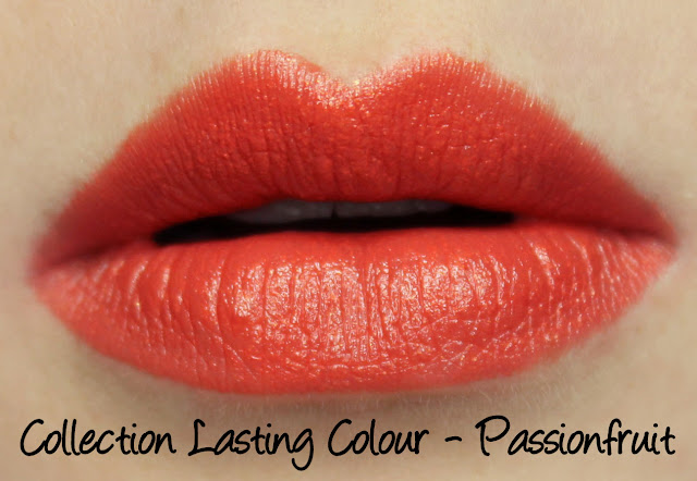 Collection Lasting Colour Lipstick - Passionfruit Swatches & Review