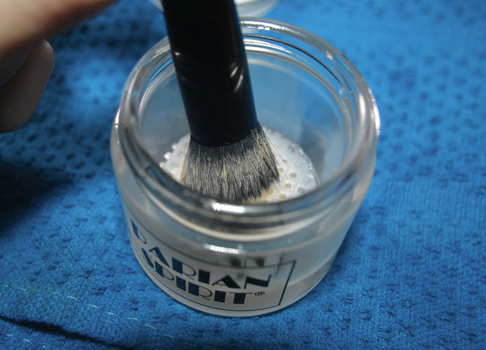 EightBit Beauty Review Parian Spirit Brush Cleaner & Jar