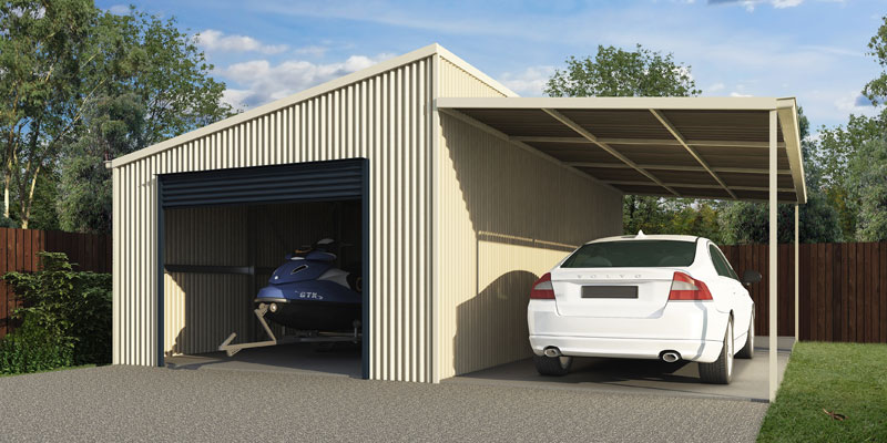 красивый гараж с мансардой. гараж из сэндвич панелей ral 7024. гараж сэндвич односкатный 10x8. гараж на участке. фасад гаража.