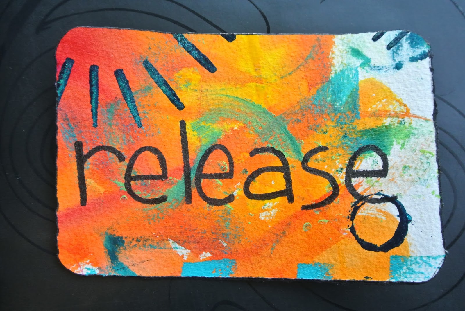 be yourself, create art, everyday art therapy