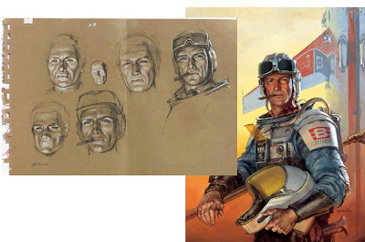 Drawn Studies for the Space Jockey