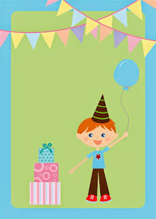 Boy Birthday Party, Free Printable Invitations, Labels or Cards.