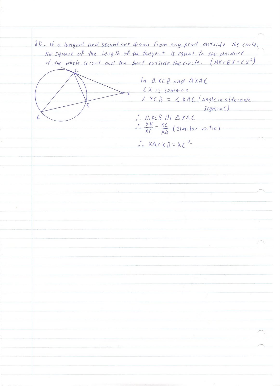 circle geometry proofs pdf