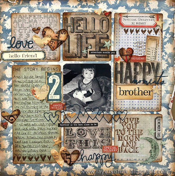 Layers of ink - Hello Life Idea-ology Layout by Anna-Karin