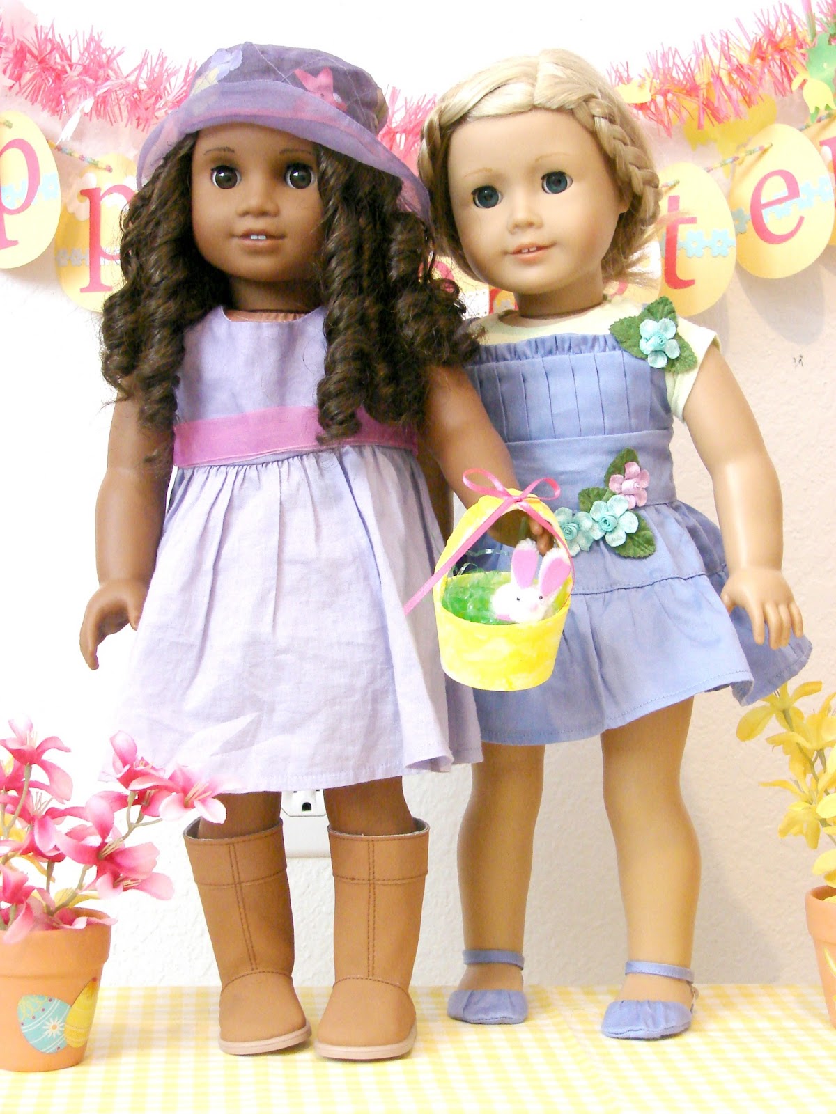 American Girl Doll Play Doll Play Our Easter Dresses