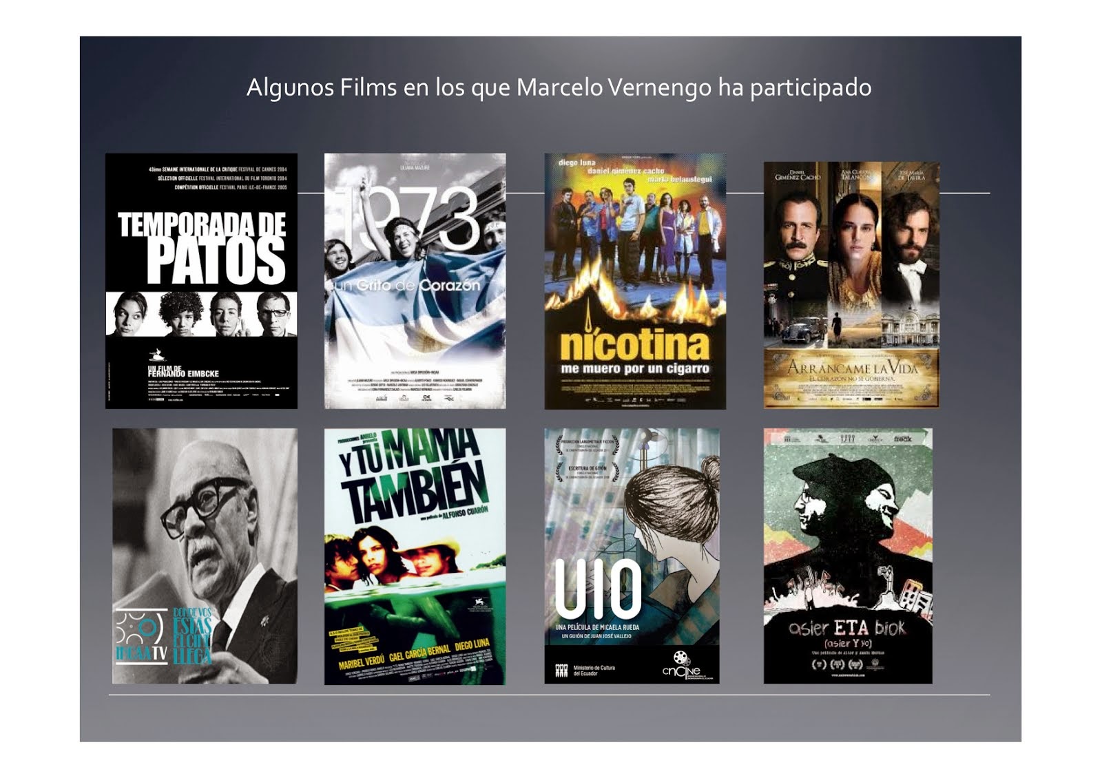 Films en los que participó Marcelo
