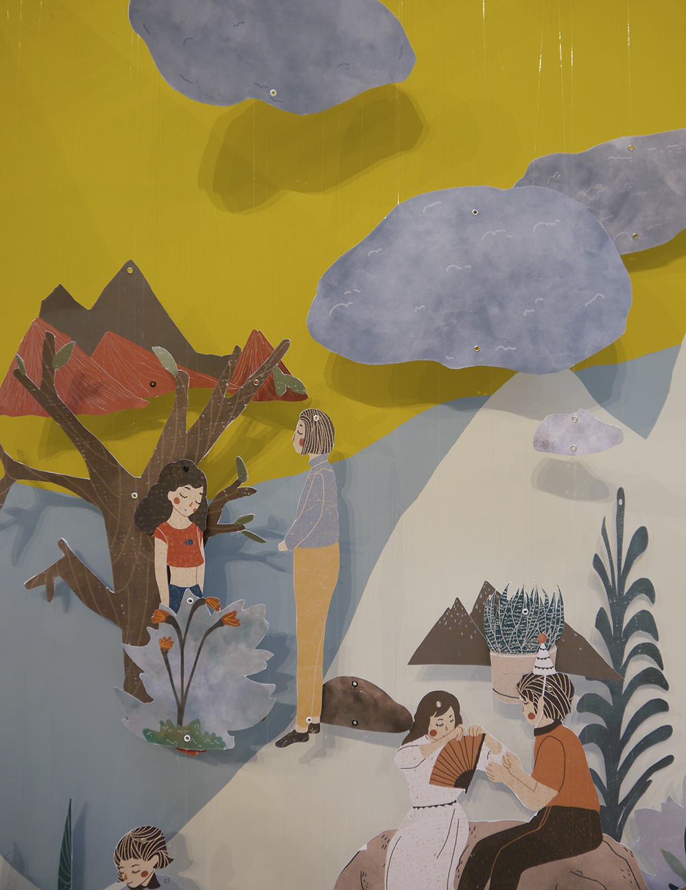 xin liu the story of the stone at edinburgh college of art masters degree show 2016 edinburgh college of art, masters degree show 2016, young artist Scotland, contemporary scottish art, xin liu graphic deisgn, the story of the stone in illustration