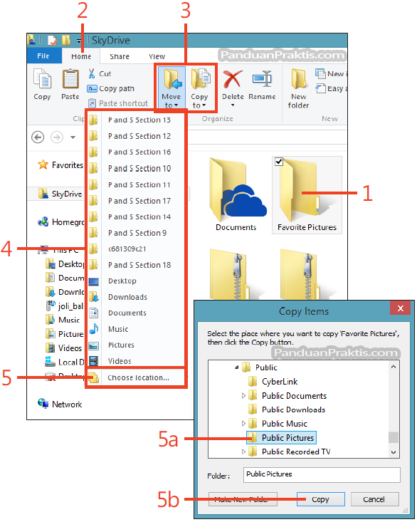 Cara Memindahkan (Move) Atau Menyalin (Copy) File Di Windows 8 1 Cara Memindahkan (Move) Atau Menyalin (Copy) File Di Windows 8 1