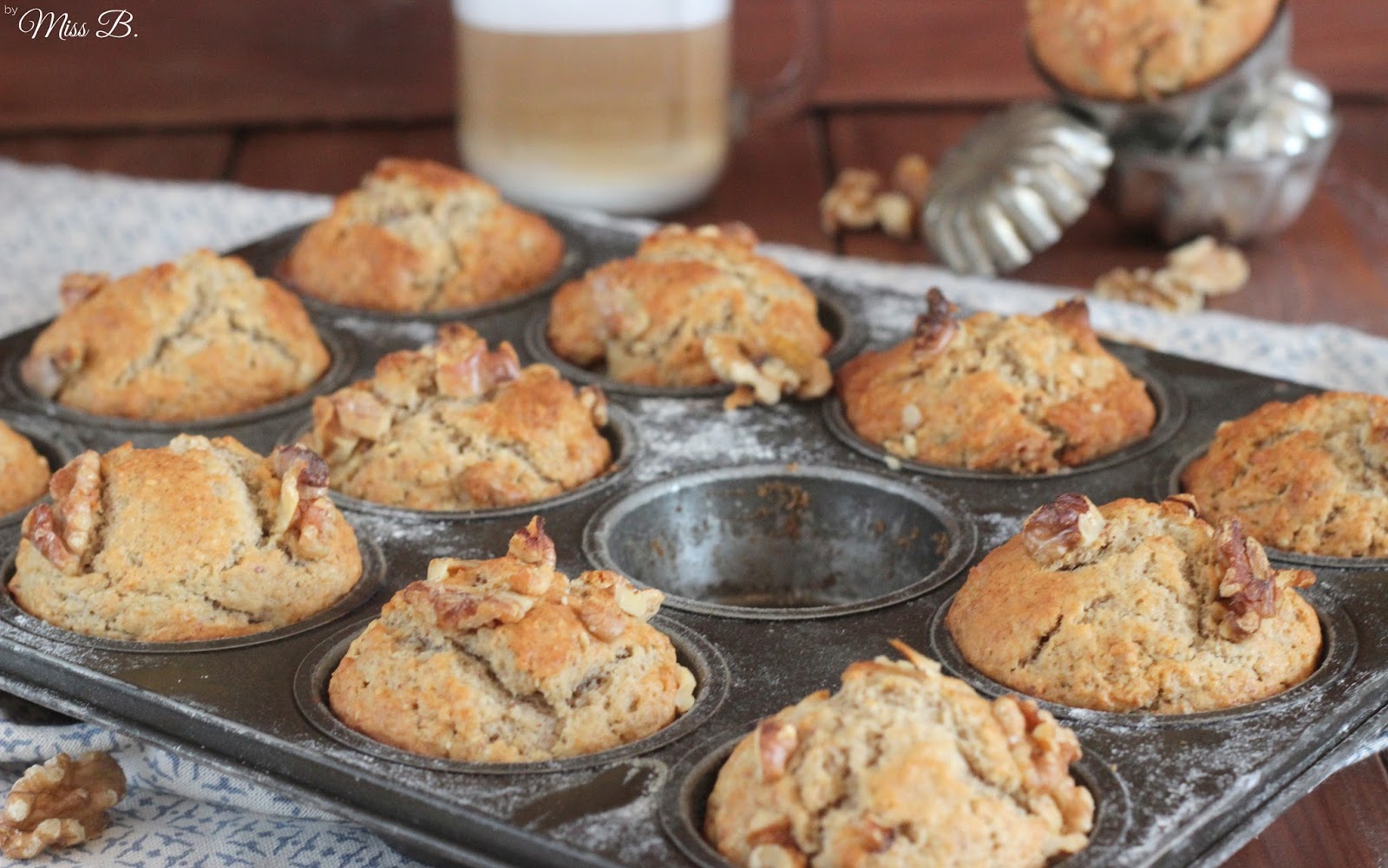 Wie in Elmo Alaska: Bananen-Walnuss-Muffins zum Frühstück