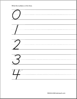 Handwriting Practice Numbers