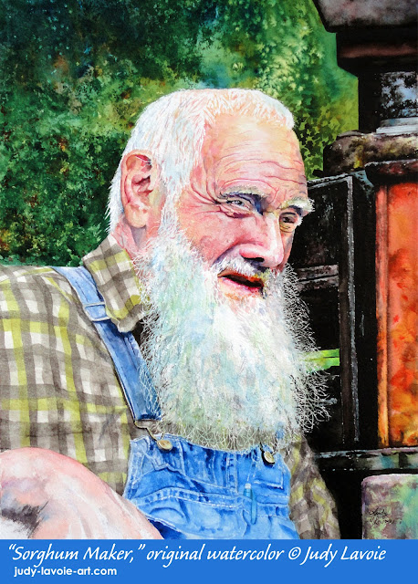 Sorghum Maker painting by Judy Lavoie