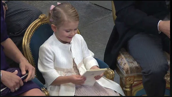 Princess Madeleine, Chris O'Neill and Princess Leonore, King Carl Gustaf and Queen Silvia, Crown Princess Victoria and Prince Daniel, Prince Carl Philip and Princess Sofia 