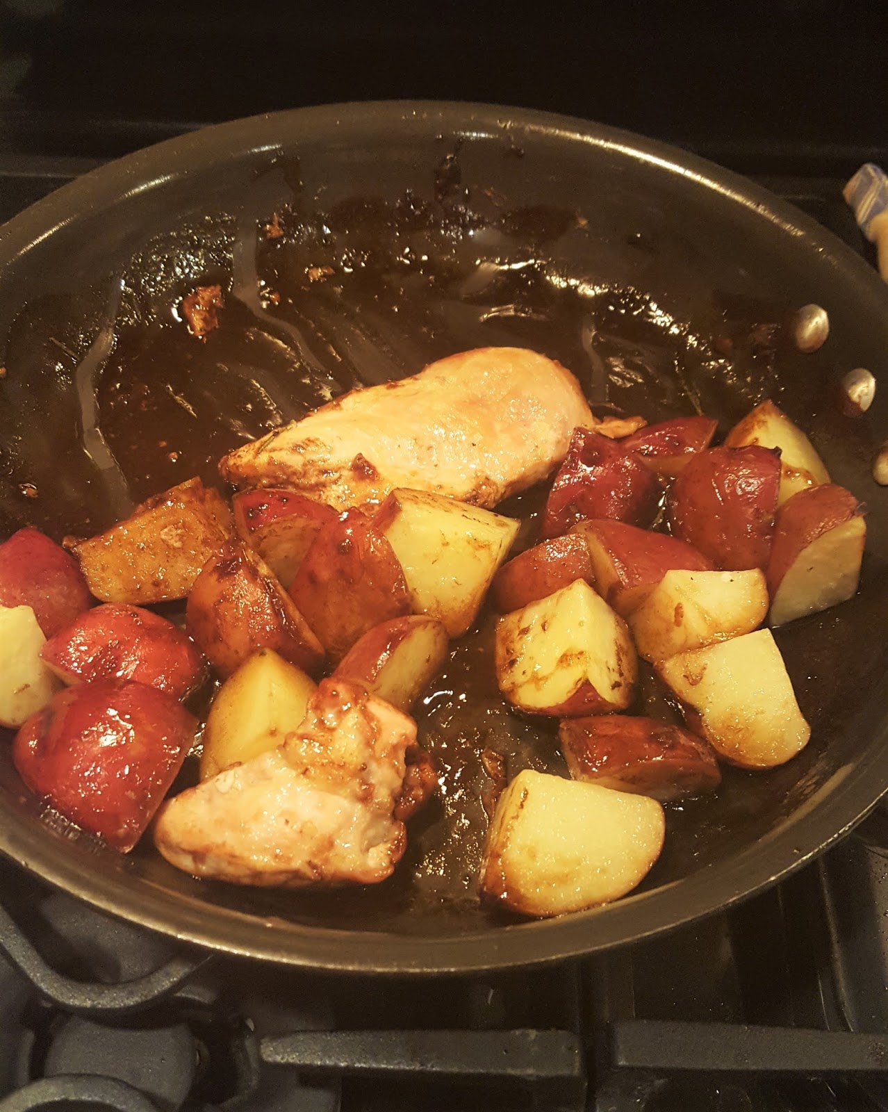 One Pan Balsamic Chicken and Potatoes Good Better BestFood. Wine