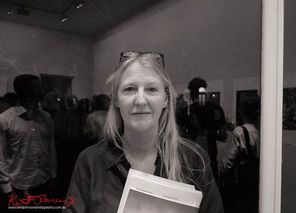Portrait of Sarah Ducker at Barometer Gallery. Photographed by Kent Johnson. Portrait of Sarah Ducker at Barometer Gallery. Photographed by Kent Johnson.
