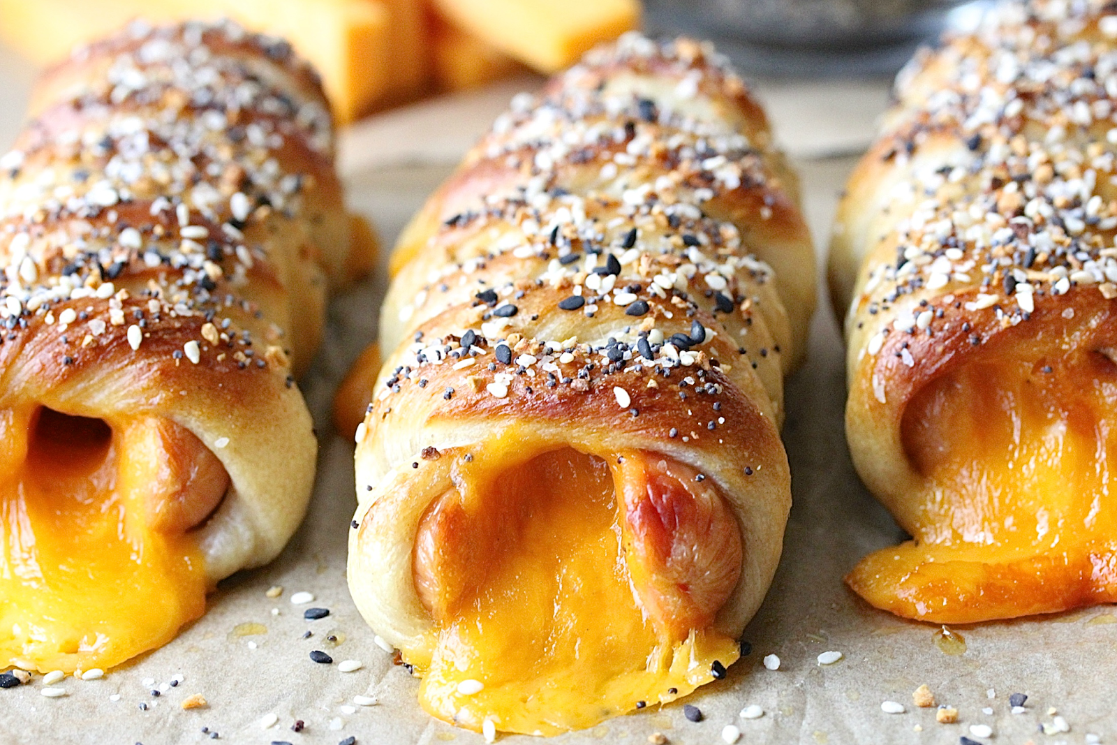 EVERYTHING BAGEL PRETZEL CHEESE DOGS In Good Flavor Great Recipes