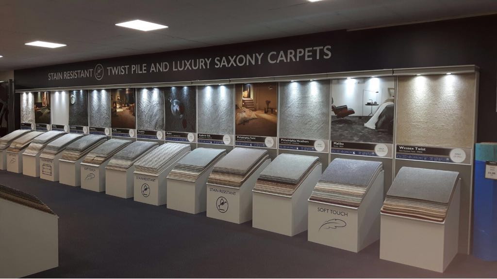 The Green I Signs Blog Frank's carpets display stand graphics by Green