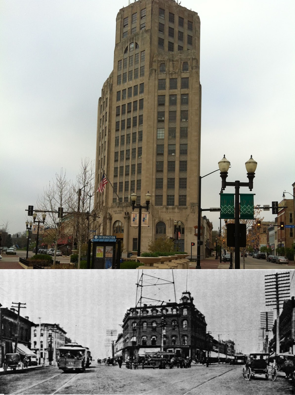 ELGIN * ATION ******************* Emanations from Chicago Street, Elgin,