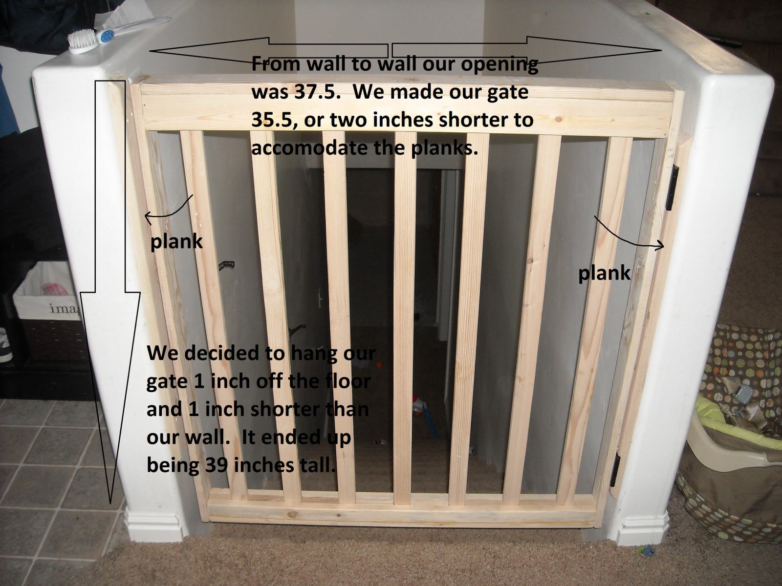 My Alternative Life Stair Gate Tutorial