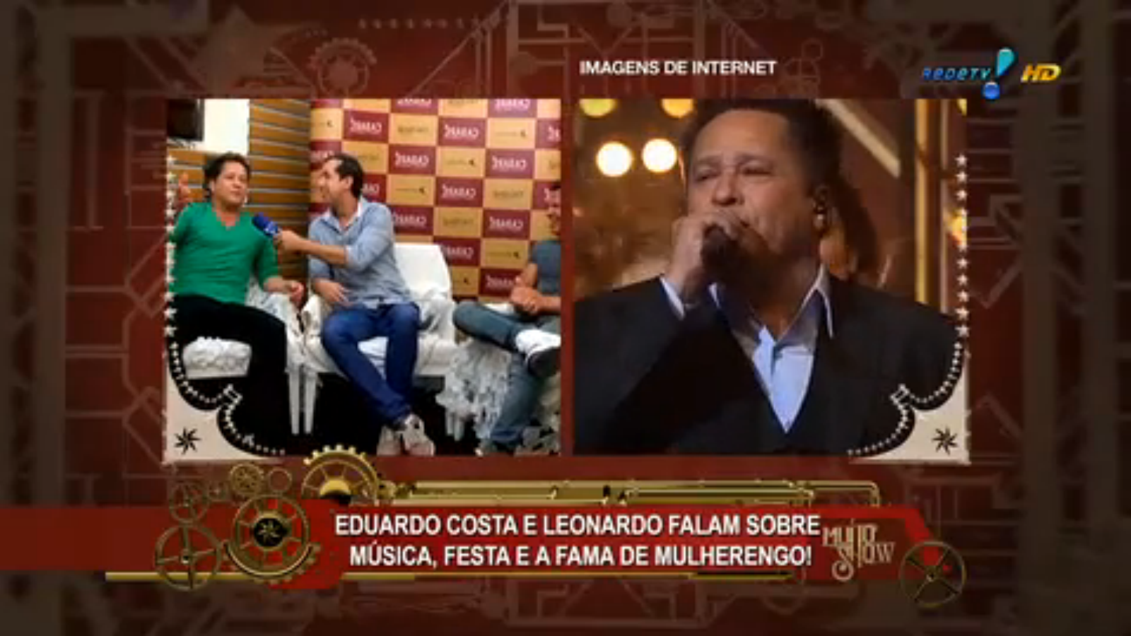 Cabaré Leonardo Eduardo costa no programa muito show 18 /03 2015