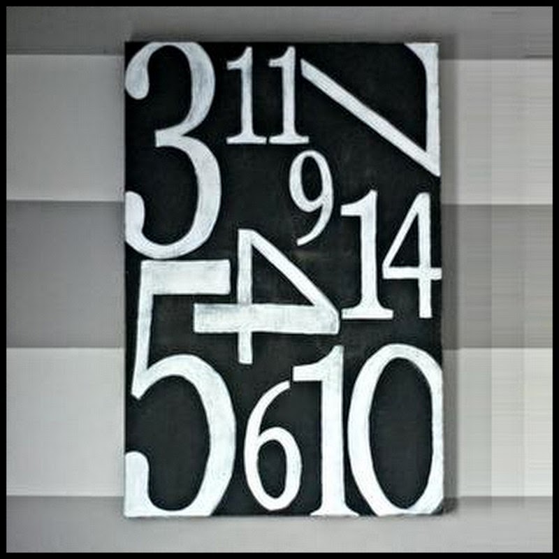 Dollar Store Crafter DIY Pottery Barn Number Sign
