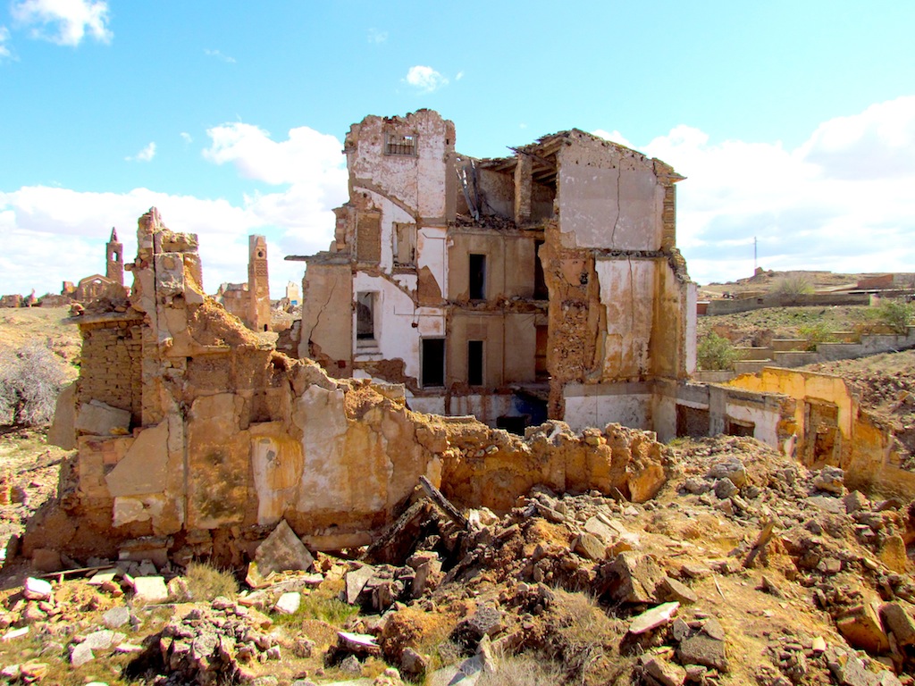 Deserted Places The Spanish ghost town of Belchite, left