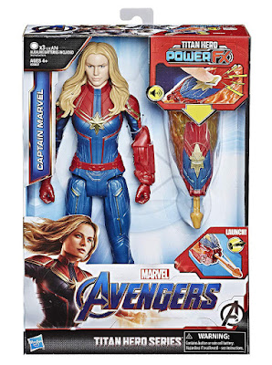 Zona Juguetes : Diversión Máxima: MARVEL Vengadores Endgame - Capitana Marvel : Figura de Acción - Muñeco | Titan Hero Series : Power FX | Hasbro E3307 | JUGUETE PELÍCULA 2019 | Avengers : Endgame - Captain Marvel