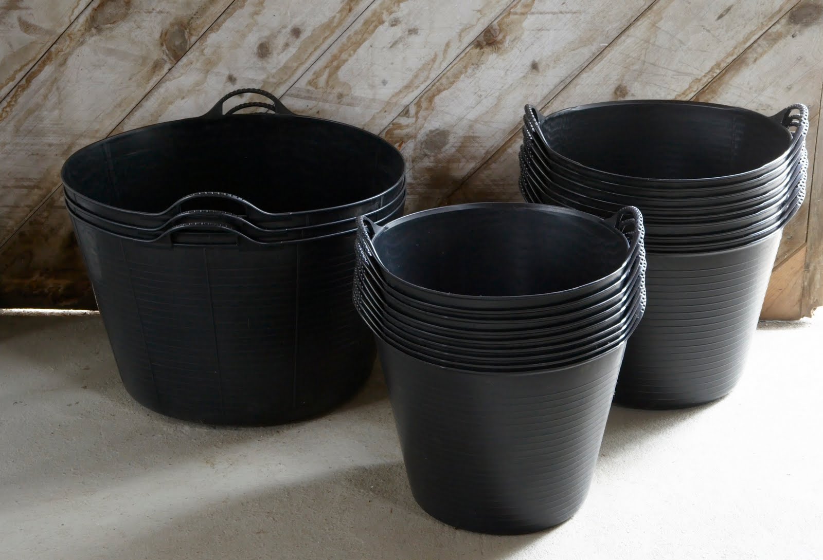 The Perfect Thing black rubber trugs