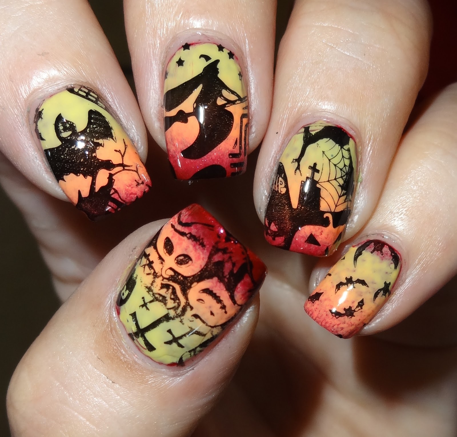 Wendy's Delights: MoYou Nails Plate 304 - Halloween!!!!