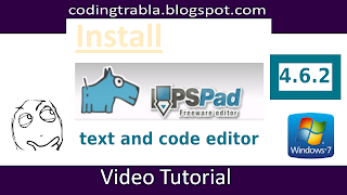 Install PSPad 4.6.2 on Windows 7 - freeware text and code editor