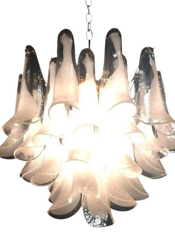 Spare Parts For Chandelierirrors In Murano Blown Glass And Leaves White And Transpa Color Spare Parts Or Replacements For Chandeliers With Broken Pieces In Murano Blown Glass