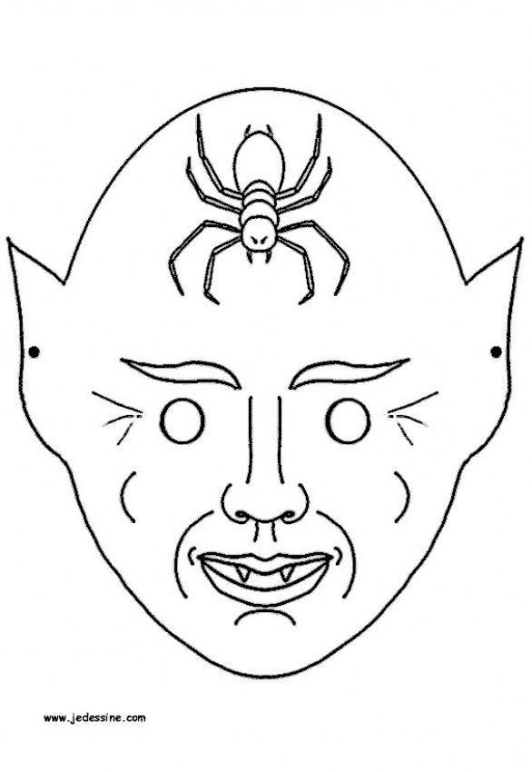 Desenhos do Máscaras de Halloween para colorir