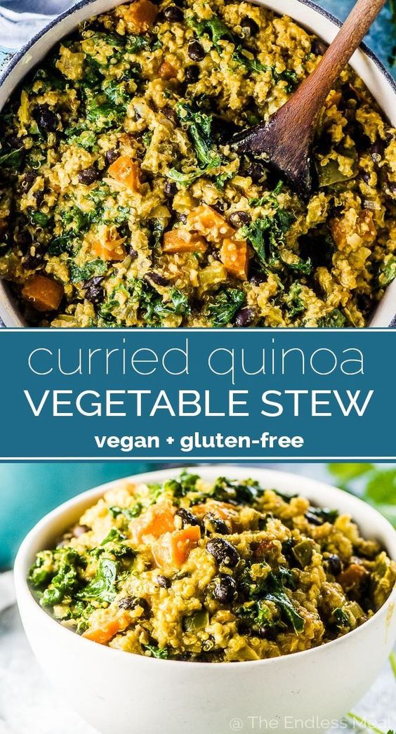 Curried Quinoa Vegetable Stew - Healthy Snacks Food