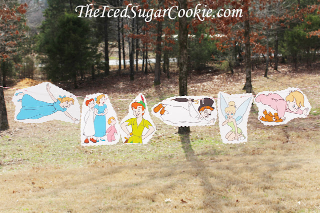 Peter Pan DIY Birthday Party Idea Neverland Tinkerbell John Michael Wendy Flag bunting Banner Garland Peter Pan DIY Birthday Party Idea Neverland Tinkerbell John Michael Wendy Flag bunting Banner Garland