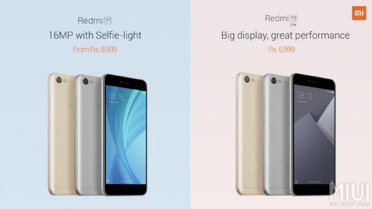 Xiaomi unveils two affordable smartphones, Redmi Y1 and Redmi Y1 Lite Xiaomi unveils two affordable smartphones, Redmi Y1 and Redmi Y1 Lite