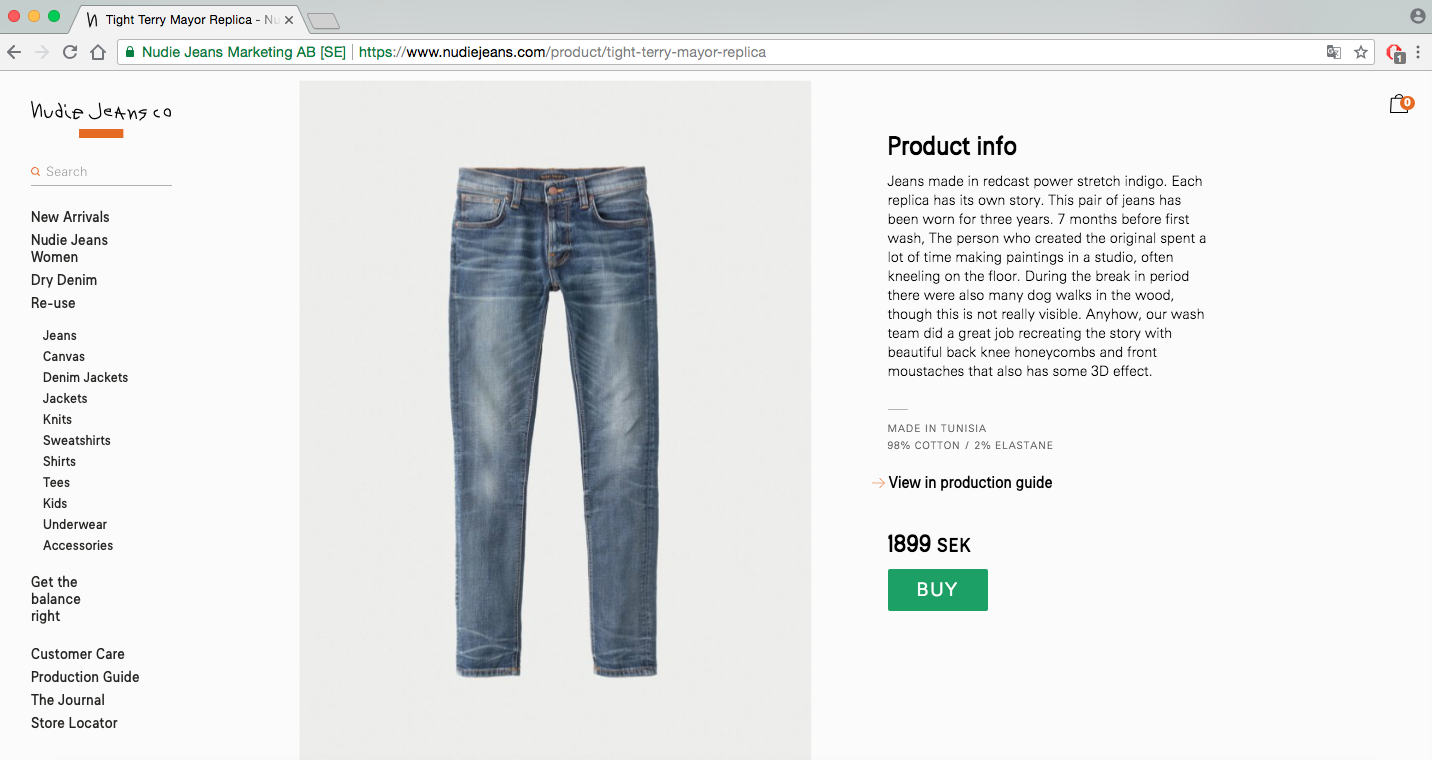 nudie jeans store locator