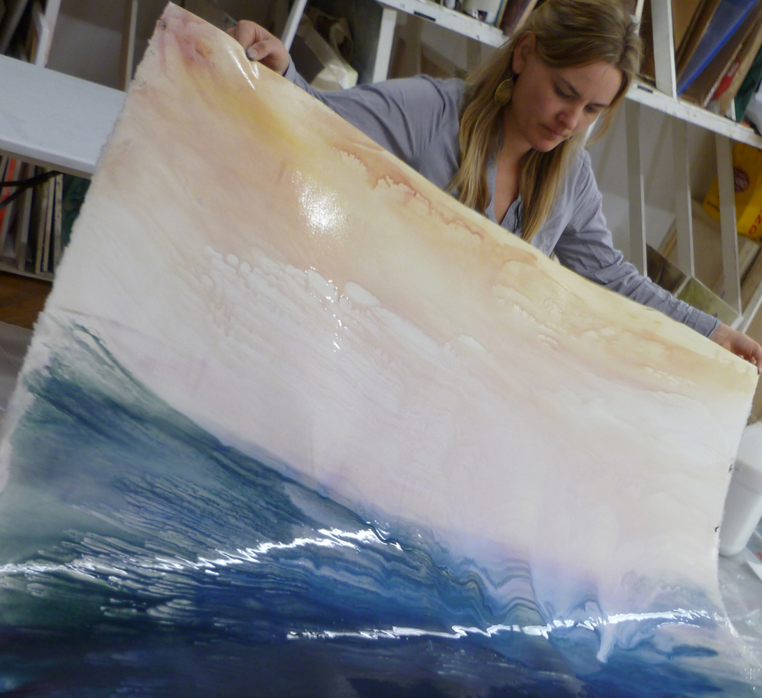 Rhia Hurt Collage Paintings