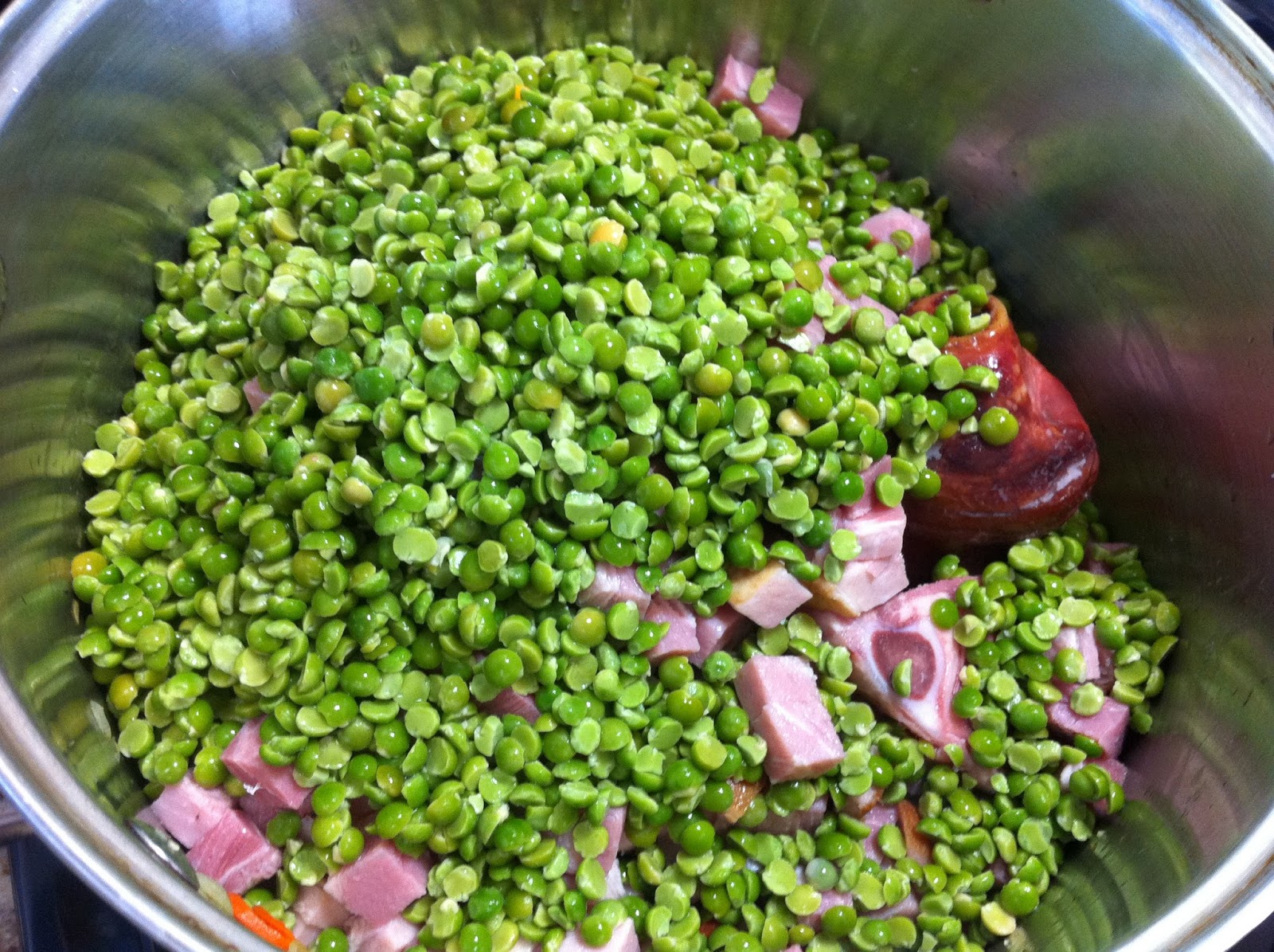 Cooking with SAHD Split Pea Soup with Smoked Ham