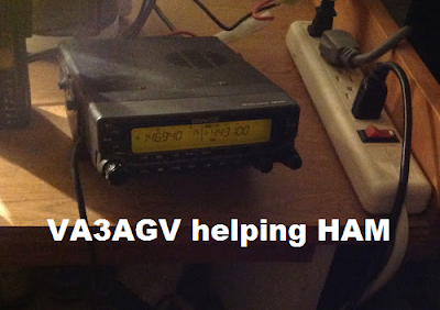 VA3AGV helping HAM