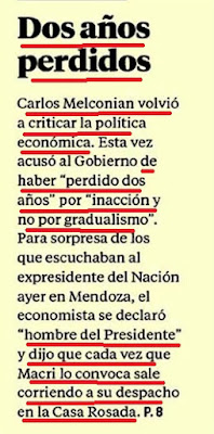 Cuando los asesores de macri dicen que perdieron dos años desde el banco de suplentes