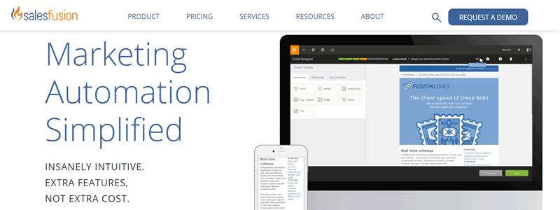 Salesfusion helps create campaigns, nurture leads and drive revenue
