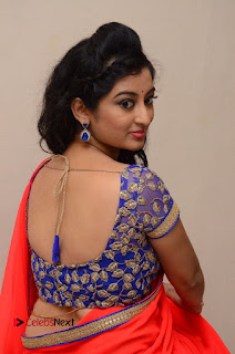 Actress Tejaswini Pictures in Saree at Pratikshanam Audio Launch  0063