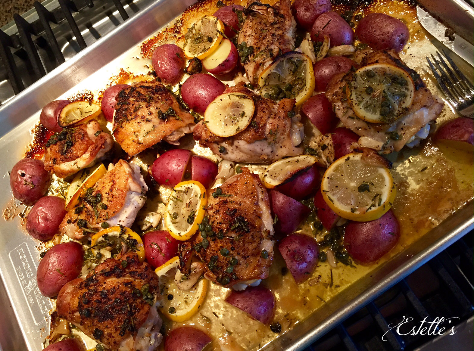 Estelle's ROSEMARY GARLIC CHICKEN WITH POTATOES