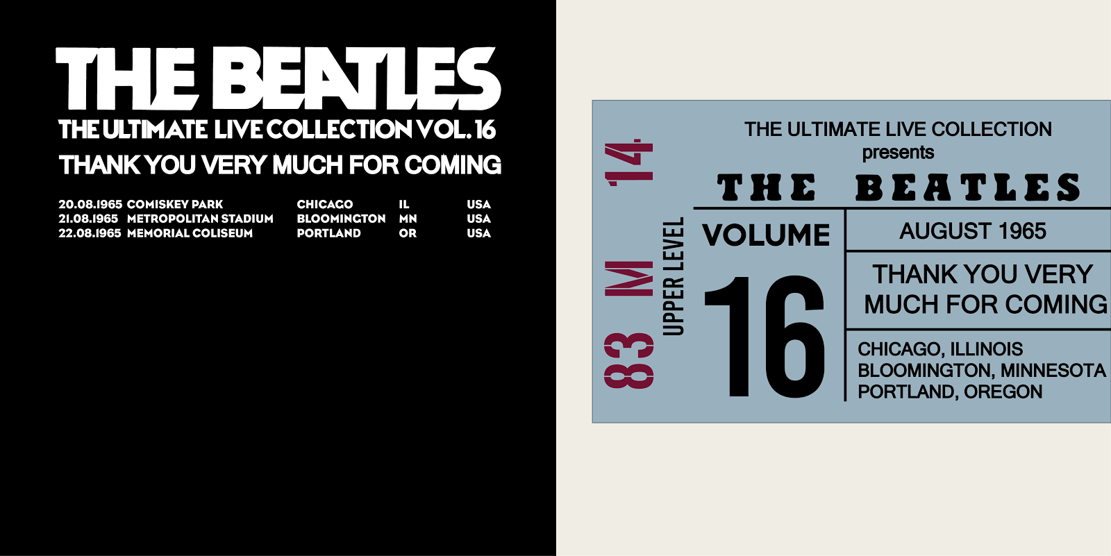 洋楽 BEATLES/THE ULTIMATE LIVE COLLECTION The Beatles – The Ultimate Live Collection, Volume 1 – 2 x