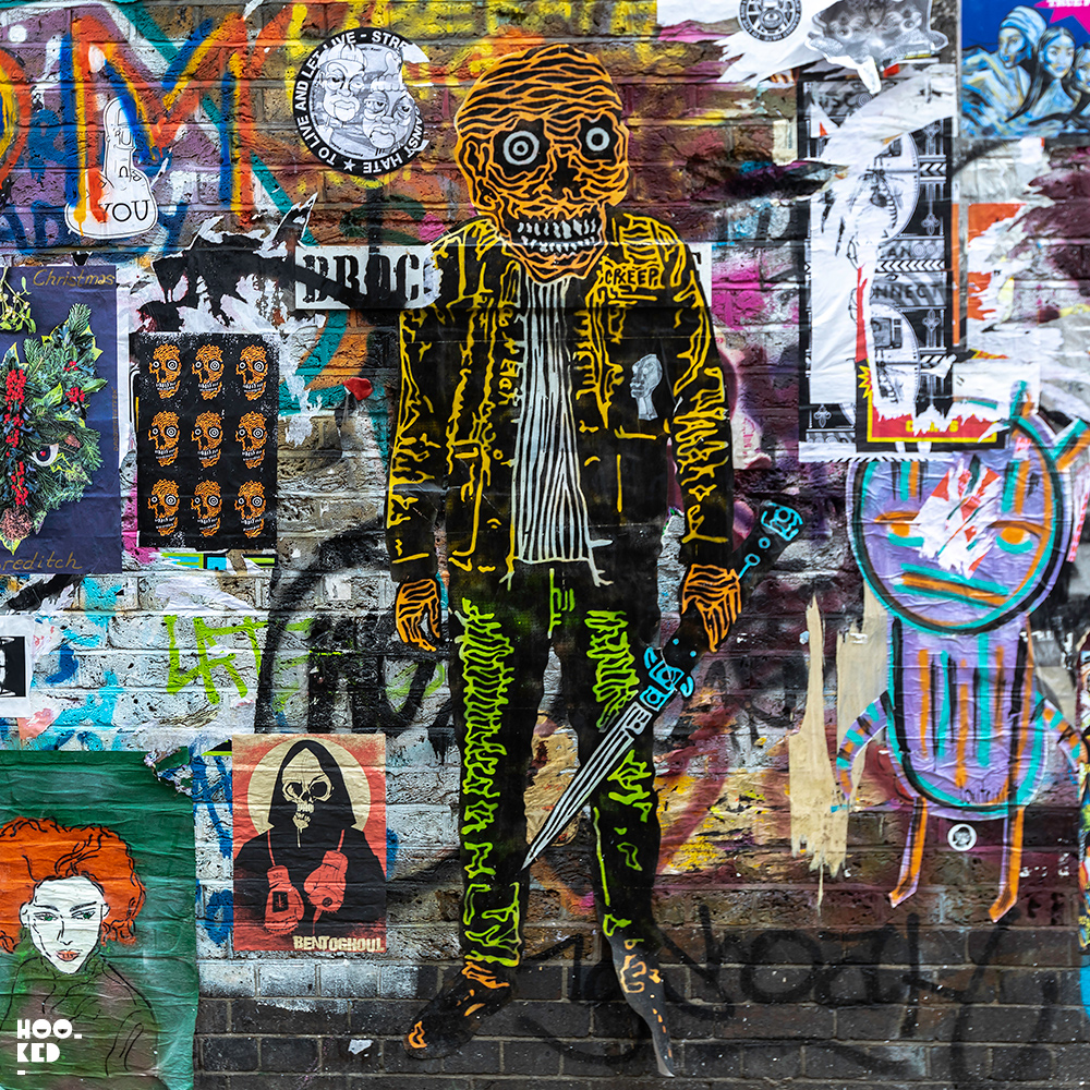 Lifesized Skeleton by artist Rx Skulls - Buxton Street