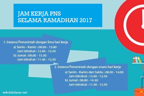 Jam Kerja Guru PNS Selama Bulan Puasa Ramadhan