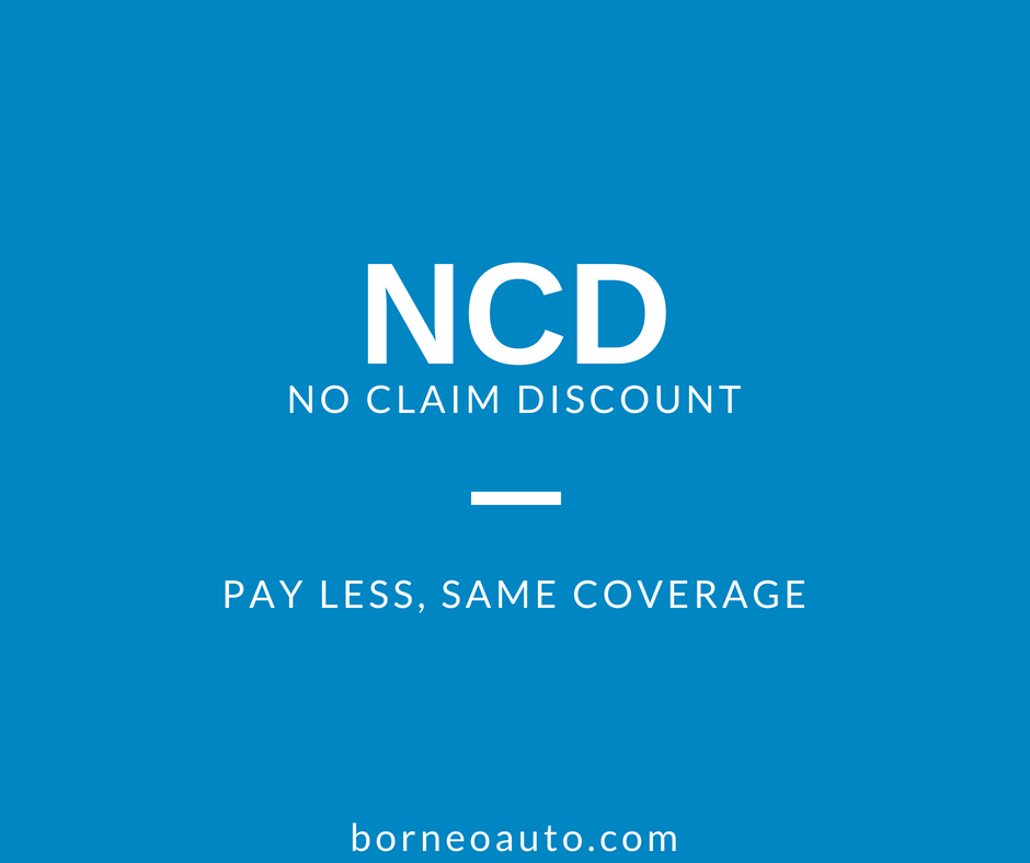NCD - Diskaun Tiada Tuntutan (No Claim Discount) untuk 