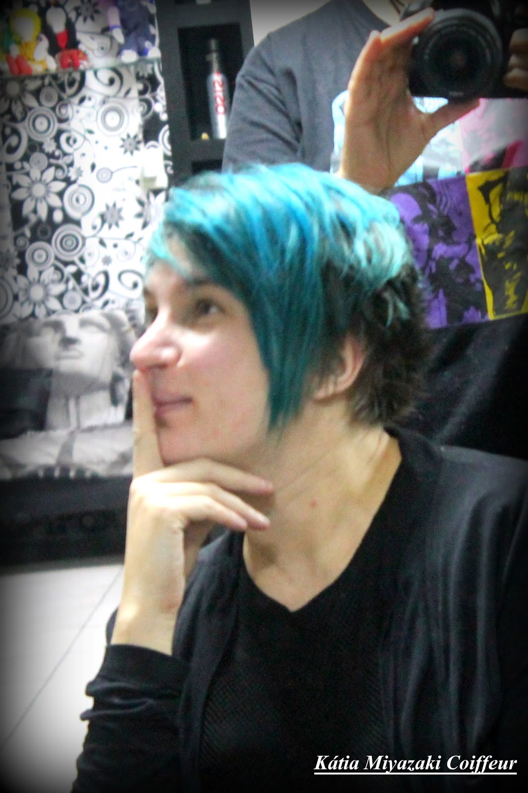 Katia Miyazaki Alternative Salon: Cabelos coloridos - verde